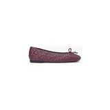 Tommy Hilfiger Th Quilted Ballerina Babet - Bordo