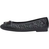Tommy Hilfiger Th Quılted Ballerına Kadın Siyah Espadril - Fw0fw09264