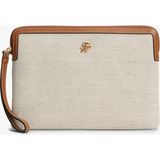 Tommy Hilfiger Th Scrıpt Daıly Pouch Canvas Kadın Kahverengi Çanta - AW0AW18707 - OS