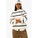 Tommy Hilfiger Th Scrıpt Mdrn Terry Swtshrt Kadın Bej Kazak - Ww0ww48431