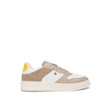 Tommy Hilfiger Th Sporty Cupsole Tumbled Ltr Sneaker, 39, FW0FW090240HE, Beige, Kadın