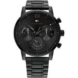 Tommy Hilfiger Th1791879 Erkek Kol Saati Pilli Quartz 5 ATM Suya Dayanıklı Çelik Kasa Siyah Renk