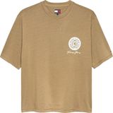 Tommy Hilfiger Tjm 90S Bılls Ss Tee Erkek Bej T-Shirt - DM0DM22332 - 2XL