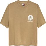 Tommy Hilfiger Tjm 90S Bılls Ss Tee Erkek Bej T-Shirt - Dm0dm22332
