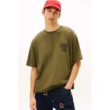 Tommy Hilfiger TJM 90S BILLS SS TEE Erkek Yeşil T-Shirt - DM0DM22332