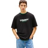 Tommy Hilfiger TJM 90's Blok Detaylı T-shirt, L, DM0DM22550, Siyah, Erkek