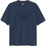 Tommy Hilfiger Tjm 90S New Classıcs Ss Tee Erkek Mavi T-Shirt - DM0DM22545 - 2XL