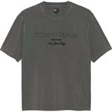 Tommy Hilfiger Tjm 90S New Classıcs Ss Tee Erkek Siyah T-Shirt - Dm0dm22545