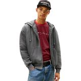 Tommy Hilfiger Tjm 90S Quılt New Classıcs Fz Erkek Siyah Sweatshirt - Dm0dm22364