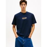 Tommy Hilfiger tjm 90s vintage la ss tee Erkek T-Shirts dark night navy M
