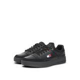 Tommy Hilfiger TJM CUPSOLE LEATHER Erkek Spor Ayakkabı, Black, 42