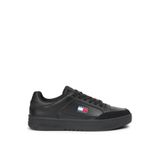 Tommy Hilfiger TJM CUPSOLE LEATHER Erkek Spor Ayakkabı, Black, 44