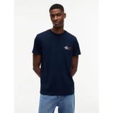 Tommy Hilfiger Tjm Dar Kesim Göğüs Imzalı Kısa Kollu Erkek Mavi T-Shirt DM0DM22538C1G