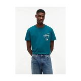 Tommy Hilfiger Tjm Erkek Regular City Sign S/s T-Shirt - 2XL - Yeşil