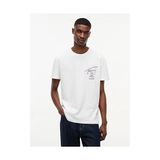 Tommy Hilfiger Tjm Erkek Regular City Sign S/s T-Shirt - Beyaz