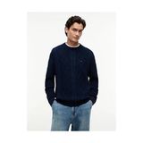 Tommy Hilfiger Tjm Erkek Regular Classic Flag Kazak - Mavi - XL