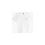 Tommy Hilfiger Tjm Erkek Regular Sign Flag S/s T-Shirt - 2XL - Beyaz