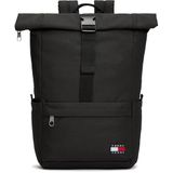 Tommy Hilfiger tjm ess daily rolltop backpack Erkek Sırt Çantası Black Tek Beden