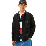 TOMMY HILFIGER TJM ESSENTIAL OVERSHIRT EXT Erkek Gömlek, Black, S
