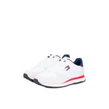 Tommy Hilfiger TJM Eva Runner Deri Spor Ayakkabı, 44, EM0EM01649, Mavi, Erkek