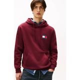 Tommy Hilfiger Tjm Klasik Bayrak Desenli Normal Kesim Kapüşonlu Erkek Kırmızı Kazak DM0DM20738XIU