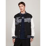 Tommy Hilfiger Tjm Letterman Jacket Erkek Mont - Siyah