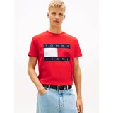 Tommy Hilfiger Tjm Normal Kesim Büyük Bayraklı Kısa Kollu Erkek Kırmızı T-Shirt DM0DM22645XL8