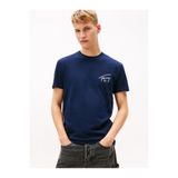 Tommy Hilfiger TJM Normal Kesim İmzalı Sırt Baskılı Erkek Mavi T-shirt DM0DM22320C1G