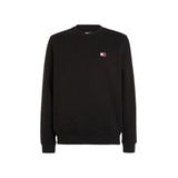 Tommy Hilfiger tjm reg badge crew ext Erkek Sweatshirt Black L