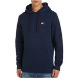 Tommy Hilfiger tjm reg badge hoodie ext Erkek Sweatshirt Dark Night Navy XL