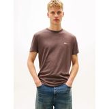 Tommy Hilfiger Tjm Reg Badge Tee Ext Erkek Kahverengi T-Shirt - DM0DM22667 - XL