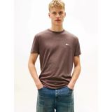 Tommy Hilfiger Tjm Reg Badge Tee Ext Erkek Kahverengi T-Shirt - Dm0dm22667