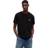 Tommy Hilfiger tjm reg badge tee ext Erkek T-Shirts black M