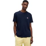 Tommy Hilfiger tjm reg badge tee ext Erkek T-Shirts dark night navy S