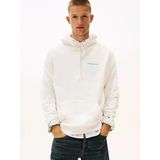 Tommy Hilfiger Tjm Reg Blur Scrpt Bck Hood Ext Erkek Beyaz Kazak - Dm0dm22112