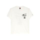 Tommy Hilfiger TJM REG CITY SIGN SS TEE EXT Erkek Beyaz T-Shirt - DM0DM22553