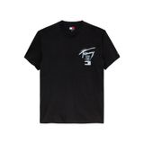 Tommy Hilfiger TJM REG CITY SIGN SS TEE EXT Erkek Siyah T-Shirt - DM0DM22553