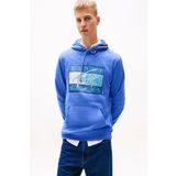 Tommy Hilfiger TJM REG DNA FLAG TWIST HOOD EXT Erkek MAVİ Sweatshirt DM0DM21100C6E