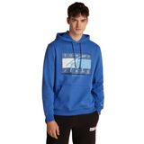 Tommy Hilfiger tjm reg dna flag twist hood ext Erkek Sweatshirt Tempo Blue M