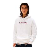 Tommy Hilfiger tjm reg dna hoodie ext Erkek Sweatshirt Ecru S