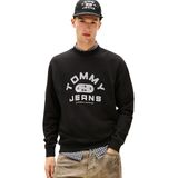 Tommy Hilfiger TJM REG ENTRY GYM CREW EXT Erkek Sweatshirt, Black, S