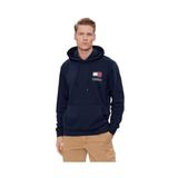 Tommy Hilfiger TJM Reg Essential Flag Hood EXT Mavi Erkek Sweatshirt
