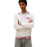 TOMMY HILFIGER TJM REG FONT PLAY HOODIE EXT Erkek Sweatshirt, Gri, M