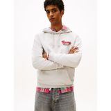 TOMMY HILFIGER TJM REG FONT PLAY HOODIE EXT Erkek Sweatshirt, Gri, M