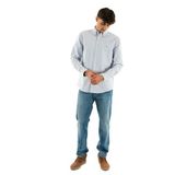TOMMY HILFIGER TJM REG OXFORD SHIRT EXT Erkek Gömlek, Nordic Iris, L
