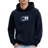 Tommy Hilfiger TJM REG POP CLR FLAG HOODIE EXT Sweatshirt, M, DM0DM21623, Lacivert, erkek