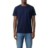 Tommy Hilfiger tjm reg sflag ss tee ext Erkek T-Shirts dark blue L