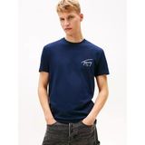 Tommy Hilfiger Tjm Reg Sıgn Backprınt Ss T Ext Erkek Mavi T-Shirt - Dm0dm22320