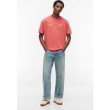 Tommy Hilfiger Tjm Reg Tj Repeat Ss Tee Erkek Kırmızı T-Shirt - DM0DM23180