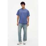 Tommy Hilfiger Tjm Reg Tj Repeat Ss Tee Erkek Mavi T-Shirt - DM0DM23180 - XL